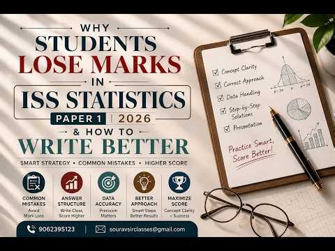 Why Students Lose Marks in ISS Statistics Paper 1 & How to Write Better #ISS2026 #statistics