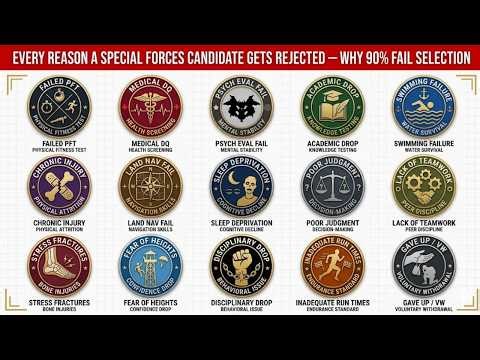 Every Reason a Special Forces Candidate Gets Rejected — Why 90% Fail Selection