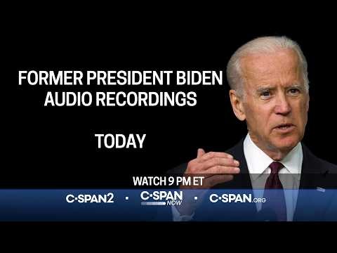 Former President Biden Audio Recordings with Memoir Ghostwriter