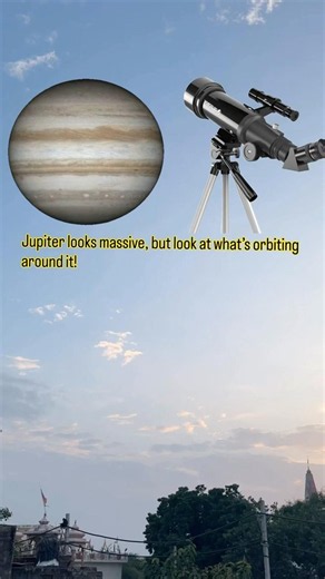Zooming In On Jupiter & Its Moons From Earth! 🔭🪐 #shorts #viral