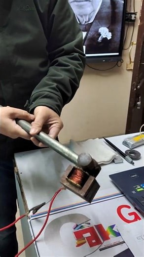 Thor the magnet || Powerful Solenoid Magnet ⚡🧲 | Electromagnet Experiment #ytshorts