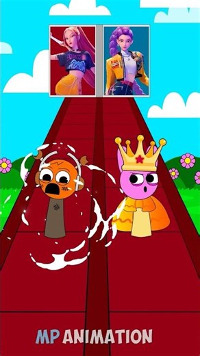 NEW Perfect Puzzle Run Challenge - Sprunki Oren vs Pinki #shorts #shorts