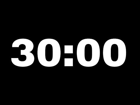 30 Minute Countdown ⏰ | No Music | Time Management Timer
