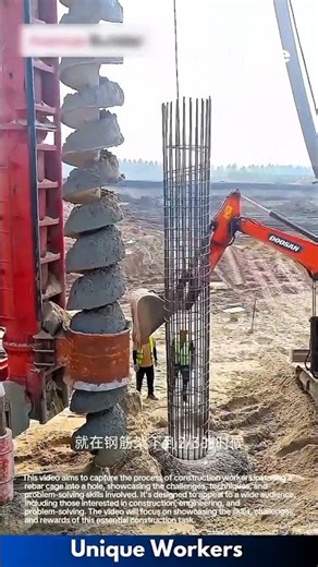 Construction fail: rebar cage stuck in hole