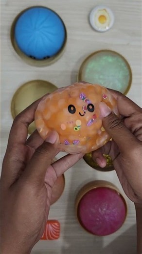Colorful Dumpling Squishy 🩷💛💚💙 | Satisfying Play