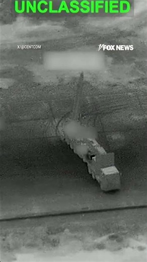 CENTCOM shares NEW footage of mission targeting Iranian assets #foxnews #shorts #iran