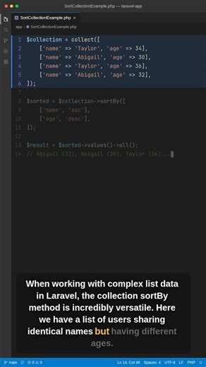 Multi-Column Sorting with Laravel Collections