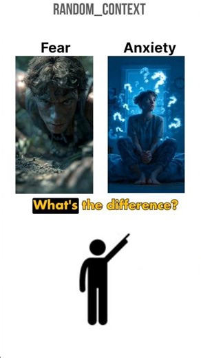 Fear vs Anxiety and Sympathy vs Empathy#psychology