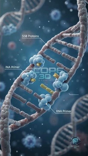 DNA Replication Explained | Ultra-Realistic 3D Medical Animation #shorts