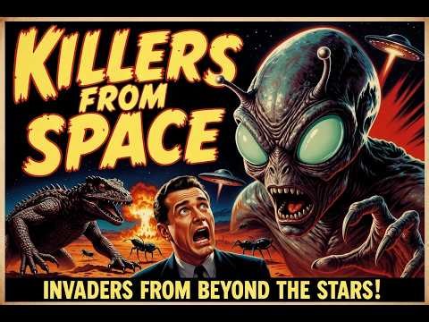 Killers from Space (1954) - Classic Sci-Fi Horror with Bug-Eyed Aliens & Giant Monsters |Full Movie