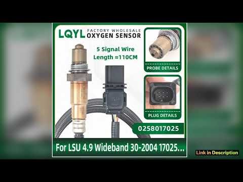 Top Quality 0258017025 Air Fuel Ratio Sensor For Bosch LSU49 O2 UEGO Wideband Oxygen Sensor For PLX
