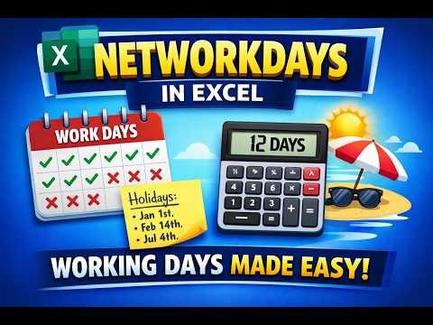 NETWORKDAYS FORMULA IN EXCEL