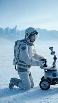 Probe POV: We Landed on a Frozen Planet… Then It Moved ❄️ #pov #space #alienplanet