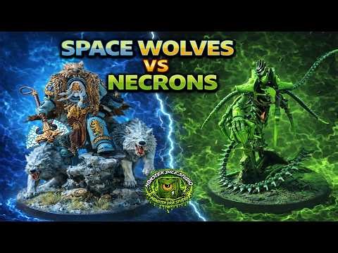 Space Wolves v Necrons -Warhammer 40K 10th edition Battle Report