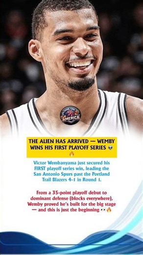 THE ALIEN HAS ARRIVED — WEMBY WINS HIS FIRST PLAYOFF SERIES 👽🔥