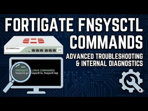 FortiGate Linux CLI Troubleshooting with fnsysctl- Disk, RAM, Interfaces, Processes, Sockets, NTurbo