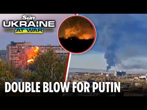 Ukrainian drones blitz Russian war machine with key missile supplier and major fuel depot hit