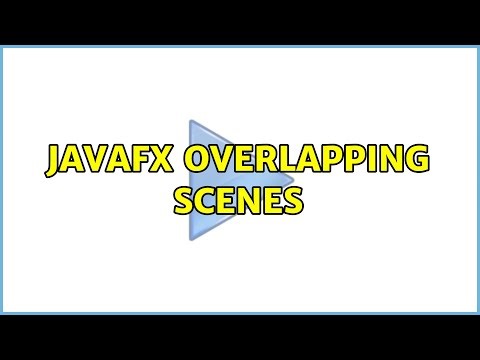 JavaFX Overlapping Scenes