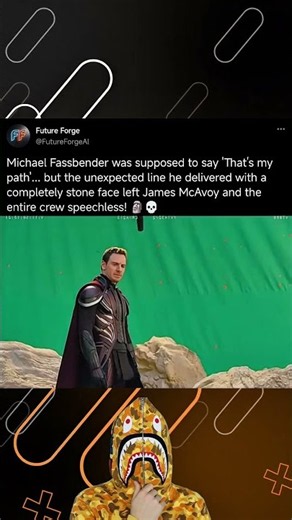 Michael Fassbender shocked the crew with this line! 🗿💀