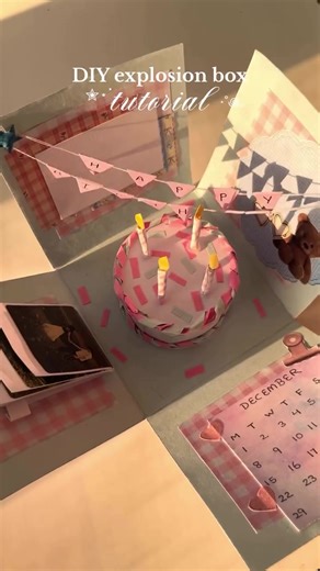Cute DIY Birthday Explosion Box Gift Idea