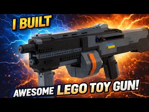 Working LEGO toy gun that actually shoots 🔫💣