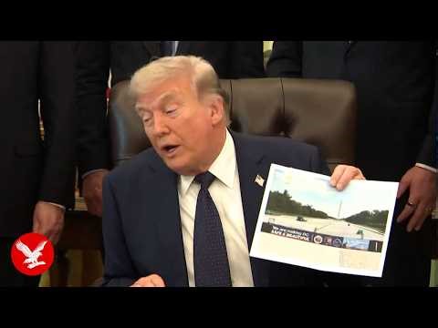 Trump says he got bigger crowd than MLK during rambling aside on DC's reflecting pool