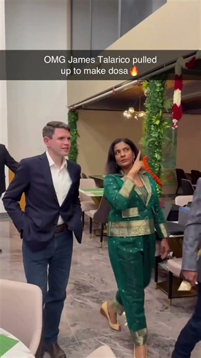 OMG James Talarico pulled up to make dosa