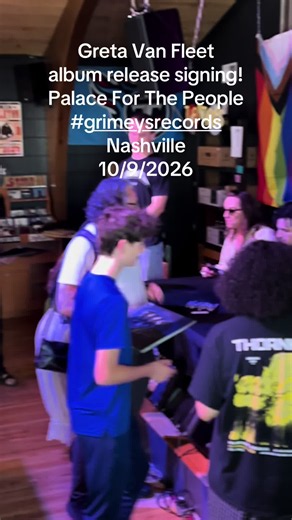 Greta Van Fleet 'Palace For The People' Album Release Signing at Grimey's Records