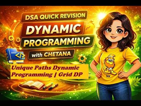 26. Unique Paths | Dynamic Programming | Grid Problem | DP Tabulation + Example