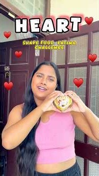 24 HOURS HEART FOOD CHALLENGE ❤️✅// #shorts # #minivlog #neeshee #challenge