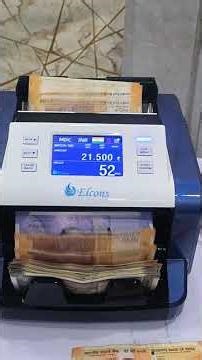 ELCONS P80 Currency Counting Machine | MG IR UV CIS Sensor | Mix Value Counter|| Review