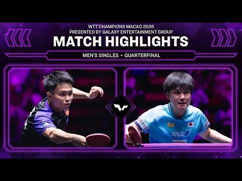 Zhou Qihao vs Tomokazu Harimoto | MS QF | #WTTMacao 2026