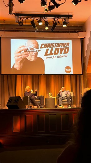 Christopher Lloyd with Al Roker at Cooper Union in nyc - October 27, 2026