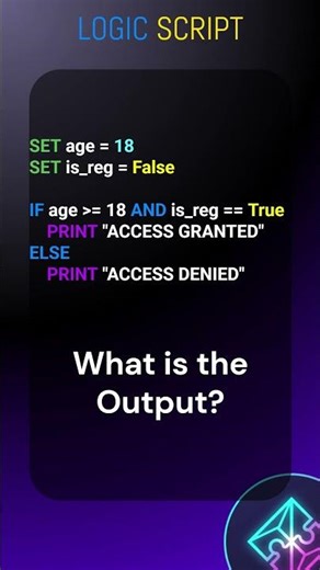 Logic Test #1: What is the Output? 🐍 #Shorts #Python