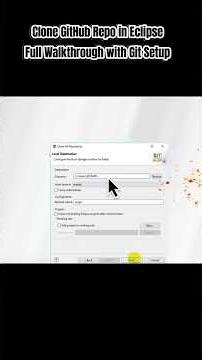 Clone GitHub Repo in Eclipse Full Walkthrough with Git Setup