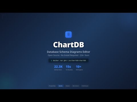 ChartDB - Open Source Database Schema Diagrams Editor Tutorial