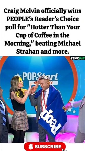 Craig Melvin Crowned PEOPLE's Sexiest Morning Show Host! ☕ #shorts #CraigMelvin #SexiestManAlive
