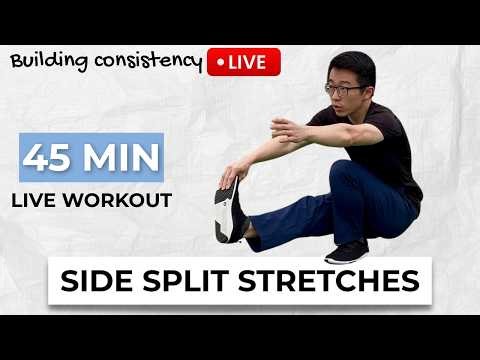 Lower Body Mobility and Middle Splits Stretching - LIVE Follow Along