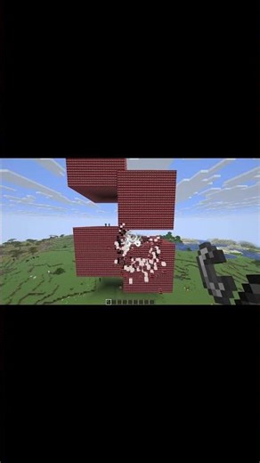 this TNT explosion broke my PC #minecraft #shorts
