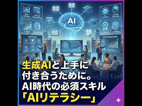 生成AIと上手に付き合うために。AI時代の必須スキル「AIリテラシー」