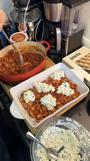 Stuffed Pasta Shells Recipe — Baked Ziti Style