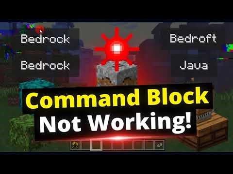 How to solve Command block not working in Minecraft Bedrock and Java