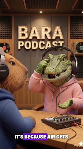 The Moment a Capybara Interrogates a Crocodile! How Are They Even Friends?! 🤔