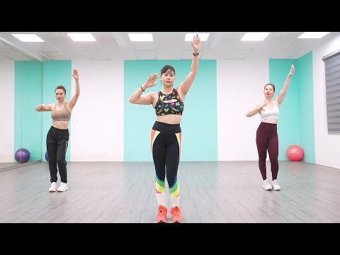 AEROBIC DANCE WORKOUT TO LOSE BELLY FAT FASTER AT HOME | Eva Fitness