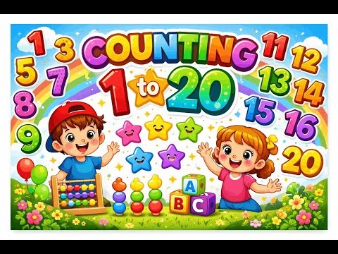 Counting to 20 for Kids | Kindergarten Math Lesson