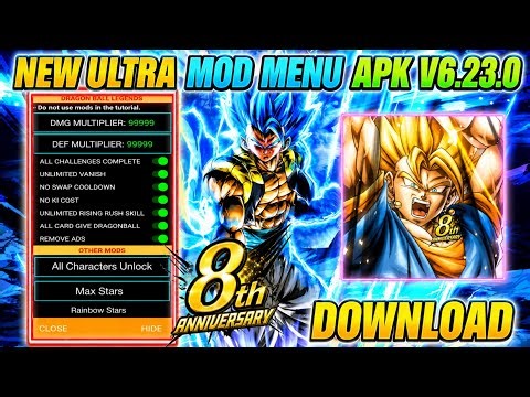 NEW Dragon Ball Legends V6.23.0 Ultra Mod Menu / All Characters with Rainbow Stars / DB Legends Hack