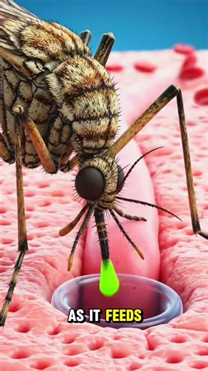 What Really Happens Inside Your Body When a Mosquito Bites You 🦟#shorts #humanbody #science