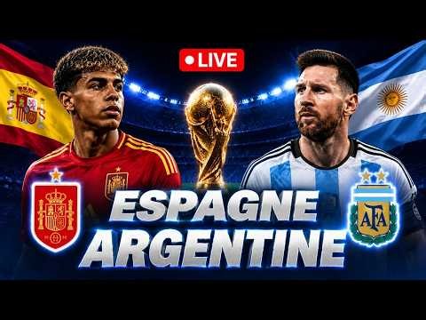 🔴 LIVE ESPAGNE 🇪🇸 vs ARGENTINE 🇦🇷 | FINALE Coupe du Monde – Match en direct 🎙️