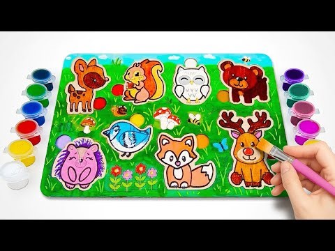 Forest Animals Puzzle 🦌🦊 Colorful Learning for Kids