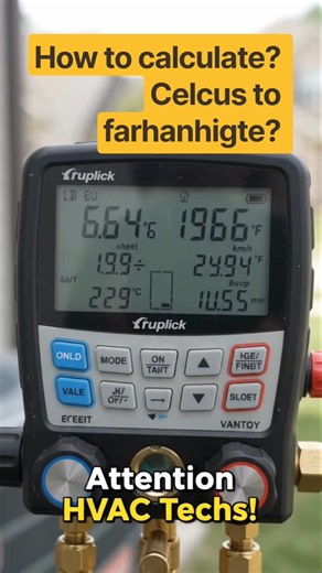Fahrenheit to Celsius Conversion Made Easy! | HVAC Tips #Shorts #ytstudio #technologyadvanceM4H.